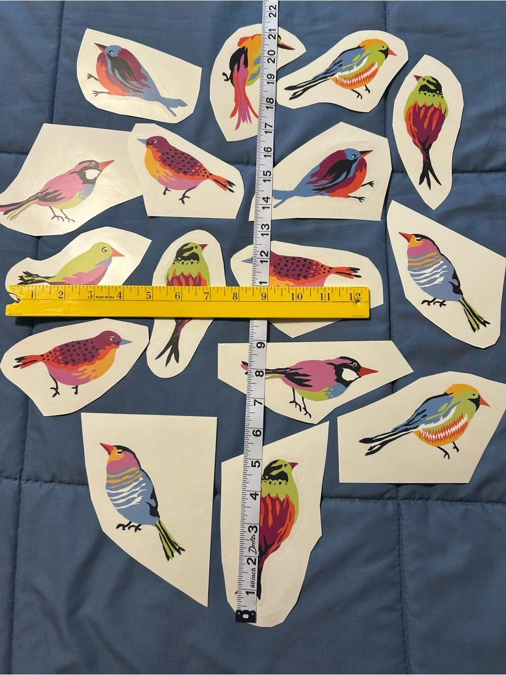 Colorful Bird & Branch Wall Decals (Multicolor)